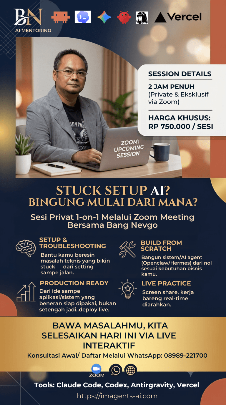 AI Mentoring — bimbingan langsung membangun project AI-mu