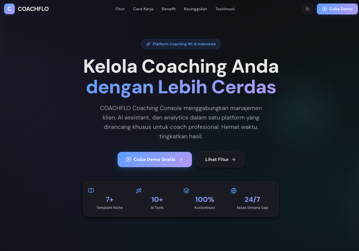 Tangkapan layar NaviCoach